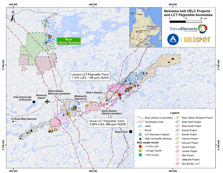 Critical Elements Lithium Identifies New LCT Pegmatite Targets and ...