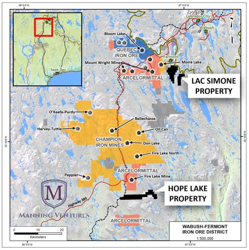 Quebec Iron Ore  Bloom Lake Mine: first-grade iron in Fermont, Quebec,  Canada